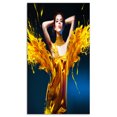 thumbnail image 2 of Femme en Jaune avec Bijoux - Jaune, 2 of 3