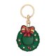 thumbnail image 2 of Adornos navideños, adornos navideños, regalos navideños, corona navideña, funda protectora de cuero, llavero, colgante para equipaje o accesorio colgante., 2 of 7