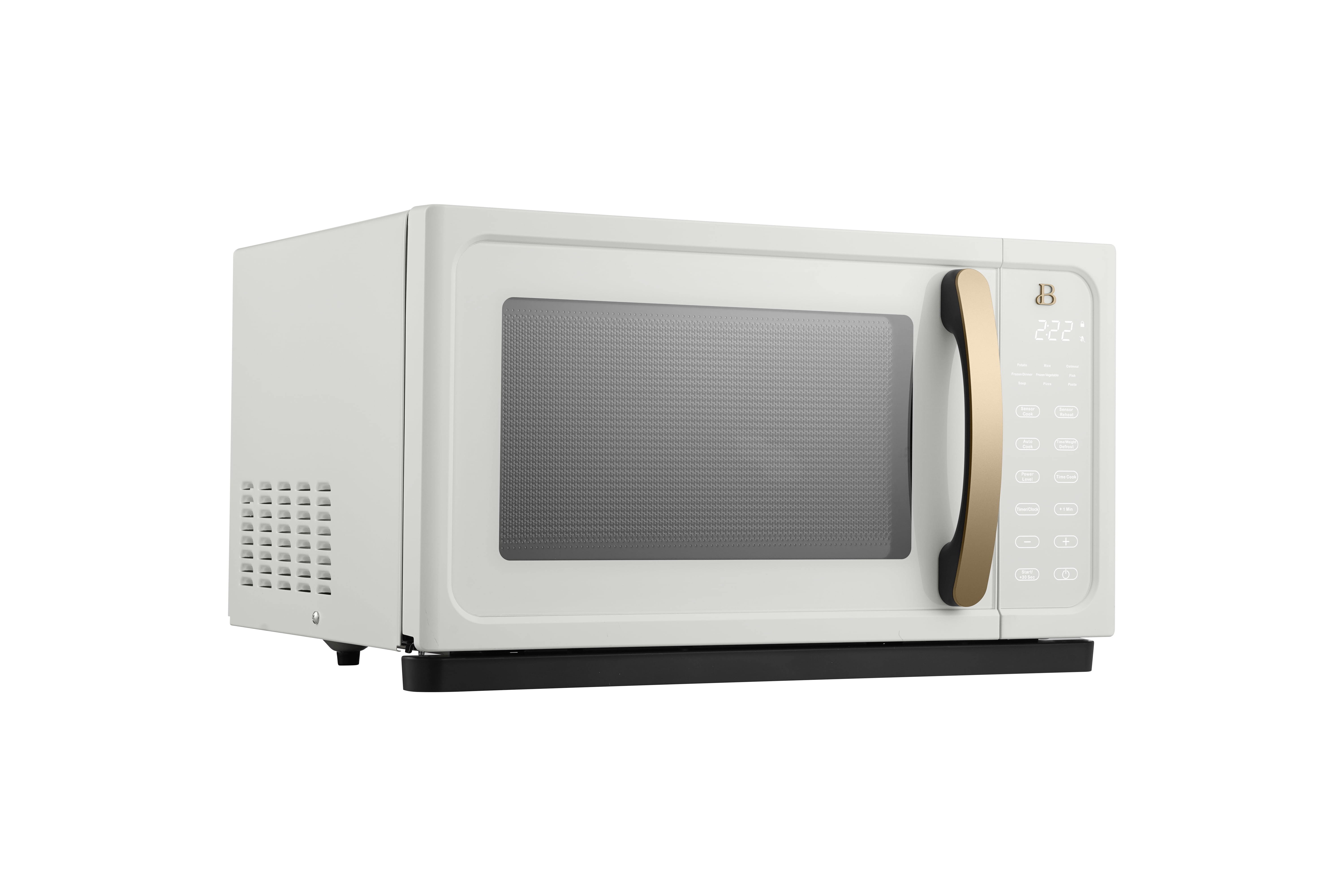 Beautiful BTFCMS811BKST10 1.1 Cu ft 1000 Watt, Sensor Microwave Oven, Sesame Black by Drew Barrymore
