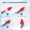 thumbnail image 3 of Conectores de cable SUTETLW 600PCS con alas amarillas 18-10 AWG, 3 of 7