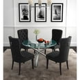 thumbnail image 1 of Ensemble de salle à manger Solara II/Rizzo, 5 pièces, chrome/noir, 1 of 8