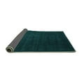 thumbnail image 2 of Ahgly Company Indoor Square Abstract Turquoise Blue Contemporary Area Rugs, 6' Square, 2 of 4
