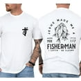 thumbnail image 4 of Fisherman Shirt – Fisher of Men 2-Sided Christian T-Shirt – Bible Verse Gift for Men – Religious Outdoors Tee Full Size S-5XL, 4 of 7