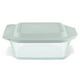 Pyrex® Deep 8" Square Glass Baking Dish with Sage Green Lid - image 1 of 10
