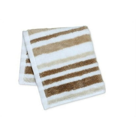 Charter Club Elite Cotton Tri-Stripe 13 X 13 Wash Towel-Desert