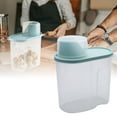 thumbnail image 2 of Clear Airtight Cereal Storage Containers - 1.9L BPA-Free Food Canisters with Lids & Pour Spouts - Ideal for Rice, Flour, Sugar, Grains, Baking Supplies & Pet Food Organization, 2 of 6