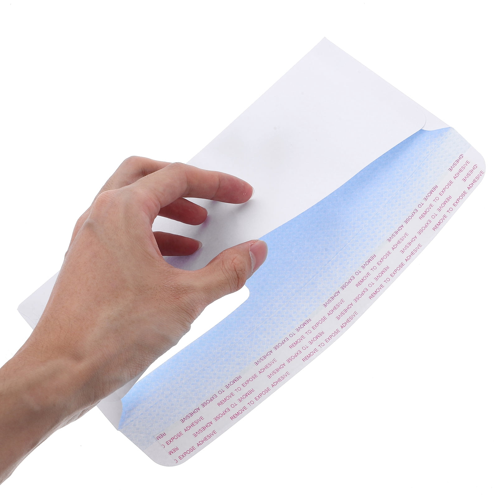 Mobestech 100Pcs Secure Business Envelopes White Double Window Mailers for Invoice Mailing