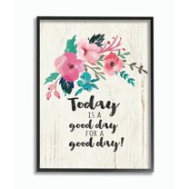 Stupell Industries Today Is A Good Day FloralFramed Wall Art by Jo Moulton