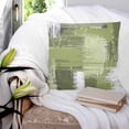thumbnail image 3 of 24x24 Pillow Covers Set of 2, Sage Green Abstract Throw Pillow Covers Decorative Couch Cushion Case, Modern Mottled Art Oil Painting Microfiber Square Pillowcases for Bedroom Car Living Room, 3 of 7