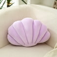 thumbnail image 3 of Fusipu Unique Shell Pillow Shell-shaped Stuffed Pillow Cushion Super Soft Wear Resistant Vibrant Color Seashell Bed Sofa Cushion Home Decoration, 3 of 8