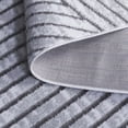 thumbnail image 6 of SAFAVIEH Maya Sheldon Geometric Striped Area Rug, Ivory/Grey, 6'7" x 6'7" Square, 6 of 11