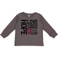 thumbnail image 3 of Inktastic Multiple Myeloma Hope Love Strength Boys or Girls Long Sleeve Toddler T-Shirt, 3 of 5
