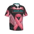 thumbnail image 2 of Daiia Ribbon With Angel Wings Hawaiian Shirt for Men Gentle Cotton Regular Short Sleeve Casual-Large, 2 of 9