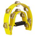 thumbnail image 2 of Musical Tambourine Handbell with Double Row Metal Jingles Percussion Drum Party Gift Percussion Instruments yellow, 2 of 8