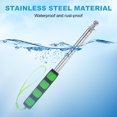 thumbnail image 4 of Uxcell 2-Pack Telescopic Handheld Flagpole, 5.2ft/1.6m Stainless Steel Handheld Portable Extendable Flagpole [Green], 4 of 7