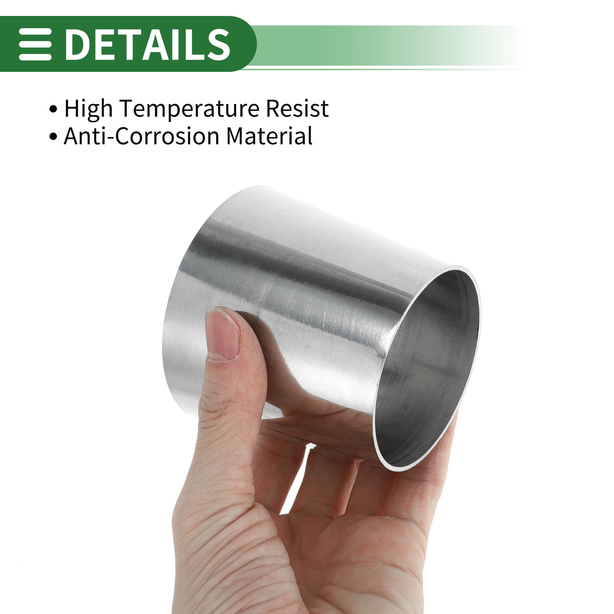 Unique Bargains Silver Mandrel Exhaust Bend Elbow Concentric Reducer 2.5" OD to 3" OD