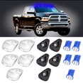 thumbnail image 2 of CCIYU 5 Pack Clear Cab Marker Clearance Light + Blue T10 8-3020-SMD LED bulbs w/Bases Replacement fit for Replacement fit for Ford E-150 E-250 F-250 F-350 F-450 Super Duty, 2 of 5