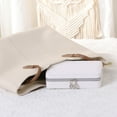 thumbnail image 4 of REGALWOVEN Travel Accessory Box with Mirror, Small Portable PU Leather Accessory Organizer Case White, 4 of 7