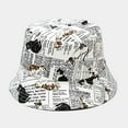 thumbnail image 2 of Charmgo Bucket Hat Clearance, Women's Fashion Print Visor Bucket Hat Basin Hat Outdoor Lightweight Sun Hats for Women, Beach Hats for Women White One Size, 2 of 2
