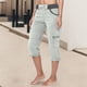 thumbnail image 1 of WILLBEST Pantalones Casuales de Verano para Mujer, Pantalones con Bolsillos, Monos Deportivos para Exteriores, Pantalones Cortos Cargo Finos y Sueltos para Mayor Comodidad y Estilo. Chica, 1 of 6