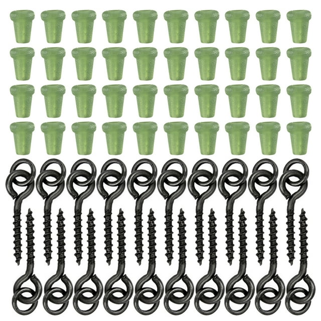 Herramienta de pesca TARUOR, 20 piezas, tornillos de cebo Boilie roscados, 40 Uds., anzuelo de pesca Taruor Herramienta de pesca