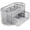Silver, variant on Desk organizer, mesh metal office organizer with drawer and pen holder, stapler, folder clips, sticky notes, space-saving desk organizer