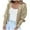 Khaki, variant on Ediodpoh Women’s Solid Color Long Sleeve Open Shoulder Cropped Knit Cardigan for Women Sweater Khaki M