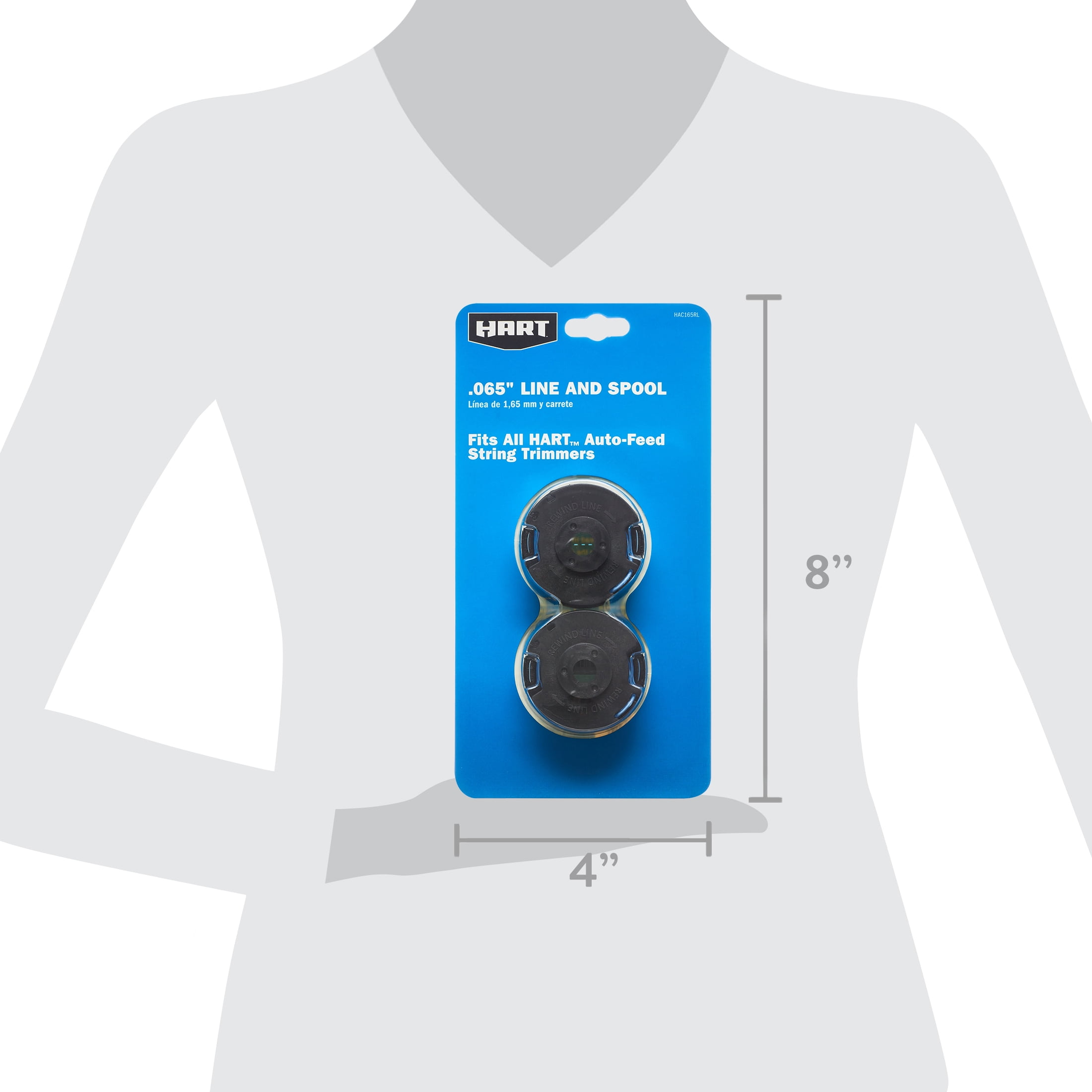 HART 2-Pack .065" Pre-Wound Cordless Trimmer Spools