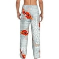 thumbnail image 3 of Xecao Koi Fish Corals,Spring Summer Men's Straight Lounge Pajama Pants: The Ultimate in Comfortable Sleepwear, 3 of 9