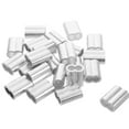 thumbnail image 3 of WRITWAA 50Pack Aluminum Crimping Sleeve Wire Rope Sleeve Silver for Long-term Use, 3 of 6