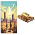 thumbnail image 7 of 3 Piece Bath Towels, Super Soft Absorbent Cowboys Riding Horses Towels for Bathroom Gym Spa Hotel Decor Wash cloth, 7 of 7