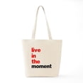 thumbnail image 6 of CafePress - Live In The Moment Shirt Tote Bag - Unisex Canvas Tote Bag, Beige, 1-Piece, 6 of 7