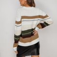 thumbnail image 4 of Vedolay Womens Cute Sweater Women's 2023 Fall Winter Oversized Knit Crewneck Long Sleeve Pullover Sweater,Khaki S, 4 of 5