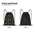 thumbnail image 2 of Yiaed Bee Floral Print Drawstring Bags Drawstring Backpack Bulk String Back Pack Gym Sport Bag-Small, 2 of 5