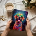 thumbnail image 3 of Hippie Rhodesian Ridgeback Portrait oil painting Watercolor Tie-dye Vintage Spiral Bound Journal Ridgebacks Dog Lover Gifts 5x7in Spiral Notebook - 00015, 3 of 5