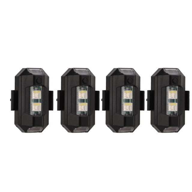 Lámparas de Seguridad LED BuyWeek 4 Piezas Anticolisión para Motocicletas Luz de Advertencia Intermitente