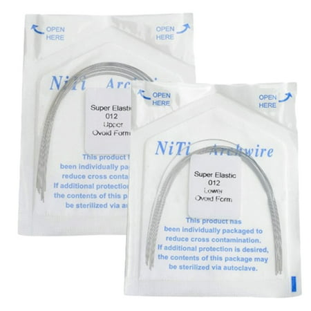 

GoFJ 10 Pcs Dental Orthodontics Arch Wire Super Elastic NiTi Round Ovoid Upper/Lower