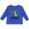 thumbnail image 3 of Inktastic 2nd Birthday Dinosaur Party Two Year Old Boys Long Sleeve Toddler T-Shirt, 3 of 5
