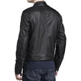 thumbnail image 2 of Men's Genuine Lambskin Leather Jacket Motorcycle Biker Jacket A229, 2 of 3