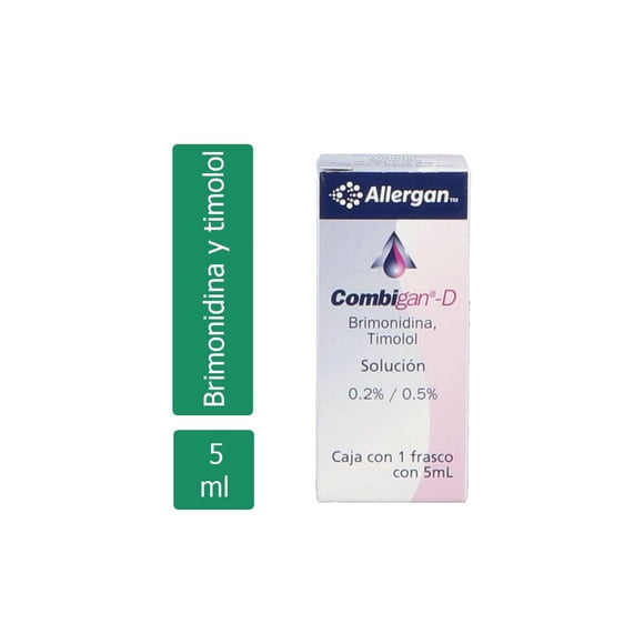 Combigan D solución oftálmica 5 ml