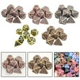 thumbnail image 3 of MYG Gear Metal Polyhedral Dice Custom Set Metal Dice 7 Piece Polyhedral Dice Set, 3 of 8