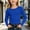 A21 Blue, variant on Toddler Girls Long Sleeve Shirts Ribbed Basic Tee Casual Crewneck Pullover Slim Fit Stretchy Tops for Kids Tweens Fall Winter Everyday School Wear Clothes, Size 5-6