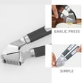 thumbnail image 5 of WHAMVOX Kitchen Manual Garlic Presser Portable Stainless Steel Garlic Crusher Kitchen Metal Gadget, 5 of 8