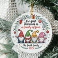 thumbnail image 2 of New Gnome Parents Christmas Ornament Gift, Our First Christmas As A Family of Four 2025, Ornament 1st Christmas 4 Xmas, 2 of 5