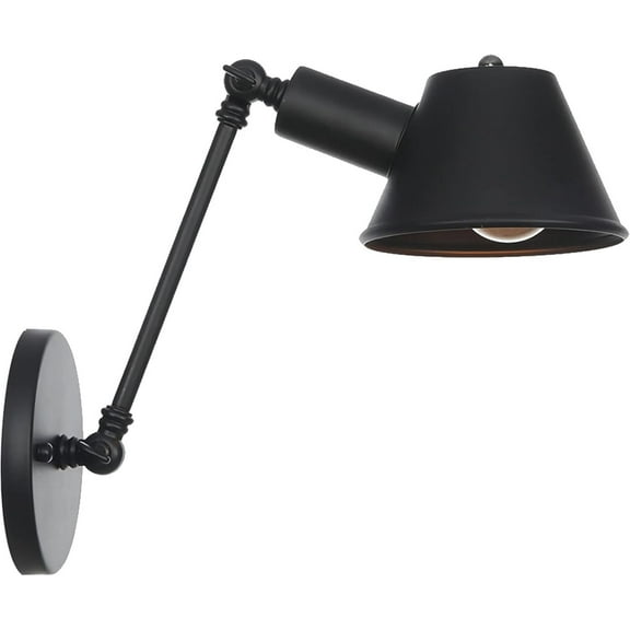 Swing Arm Wall Lamp, Adjustable Vintage Metal Wall Lights,Hardwired Wall Mounted Wall Sconce for Entryway Lobby Kitchen Bathroom Bedroom Living Room Hallway,B0042a