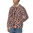 thumbnail image 3 of Honeii Leopard Print Hoodies for Men, Pullover & Full Zip, Breathable Zip up Hoodie, Sweatshirt-Large, 3 of 5