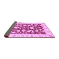 thumbnail image 2 of Ahgly Company Indoor Round Oriental Purple Traditional Area Rugs, 5' Round, 2 of 4