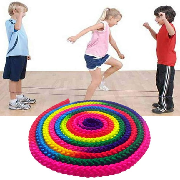 3 Meter Gymnastics Rope Rainbow Rhythmic Gymnastics Rope Sports Training  Competition Rope DIY Braid Rope Outdoor Rope For Kids Adults 