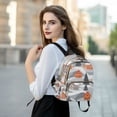 thumbnail image 6 of FORMRS Mini Backpack Purse for Women Travel Daypack Casual Shoulder Bag, Gray Snow Houses, 6 of 7