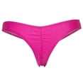 thumbnail image 5 of Women Summer Beachwear Sexy V Shaped Bikini Underwear Brief Panties Breathable Underwear (L, Rose Red), 5 of 9
